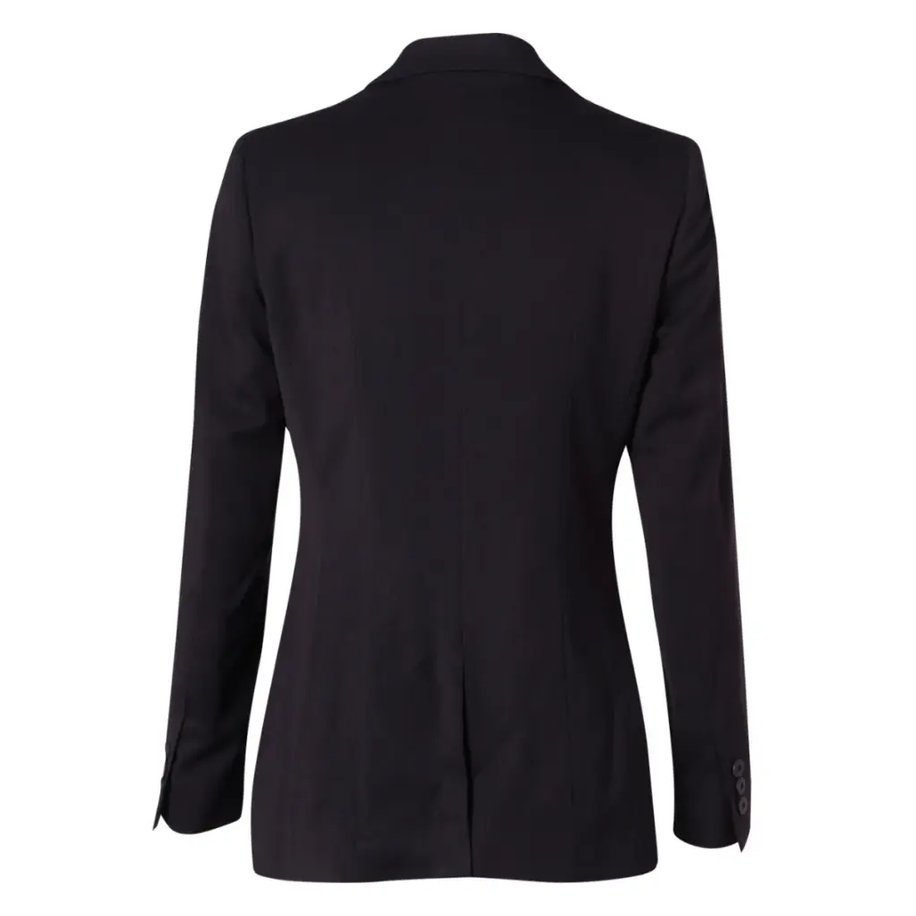 ETC Womens Stretch Two Buttons Mid Length Jacket