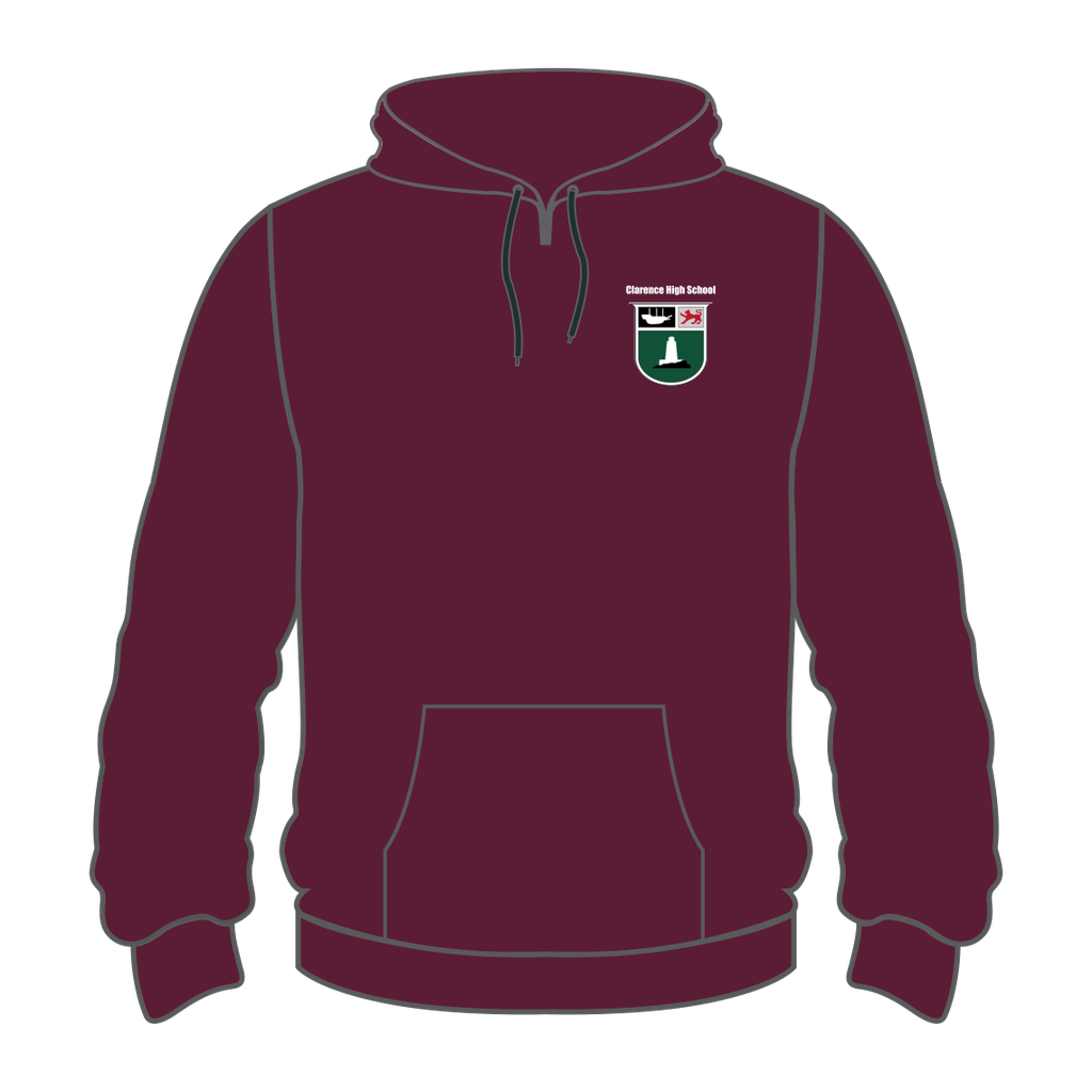 Clarence High Maroon Leaver Hoodie